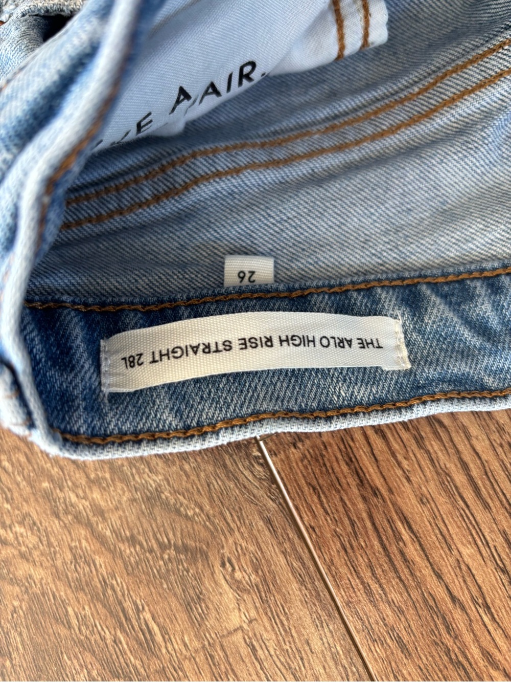 Denim Forum Arlo High Ruse Straight 28L Women's Jeans - Picture 6 of 8